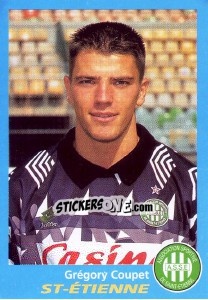 Sticker Grégory Coupet - FOOT 1995-1996 n. 309 - Panini