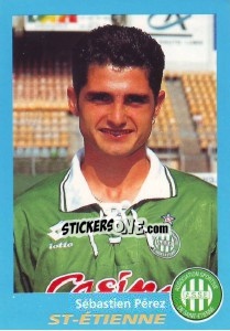 Figurina Sébastien Pérez - FOOT 1995-1996 - Panini