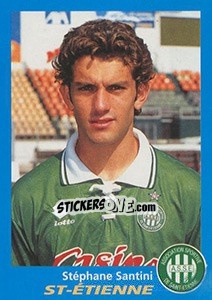 Sticker Stéphane Santini - FOOT 1995-1996 n. 317 - Panini