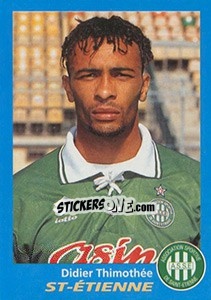 Sticker Didier Thimothée - FOOT 1995-1996 n. 320 - Panini
