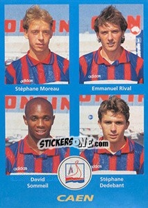 Figurina Stéphane Moreau / Emmanuel Rival / David Sommeil / Stéphane Dedebant - FOOT 1995-1996 - Panini