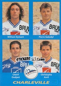 Cromo William Dymant / Pierre Gabzdyl / Chérif Oudjani / Christophe Avril - FOOT 1995-1996 - Panini