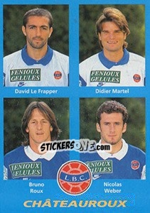 Figurina David Le Frapper / Didier Martel / Bruno Roux / Nicolas Weber - FOOT 1995-1996 - Panini