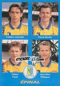 Figurina Frédéric Cichirello / Pascal Moulin / Fabien Tissot / Jean-Marc Philippon - FOOT 1995-1996 - Panini