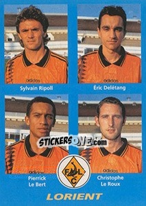 Sticker Sylvain Ripoll / Eric Delétang / Pierrick Le Bert / Christophe Le Roux - FOOT 1995-1996 - Panini