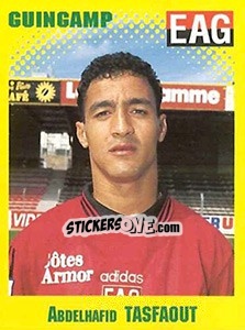 Sticker Abdelhafid Tasfaout - FOOT 1997-1998 - Panini