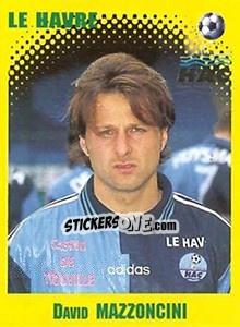 Sticker David Mazzoncini - FOOT 1997-1998 - Panini