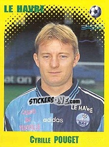 Sticker Cyrille Pouget - FOOT 1997-1998 n. 125 - Panini