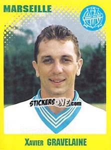 Sticker Xavier Gravelaine - FOOT 1997-1998 - Panini