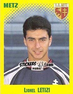 Cromo Lionel Letizi - FOOT 1997-1998 - Panini