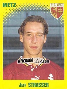 Figurina Jeff Strasser - FOOT 1997-1998 - Panini