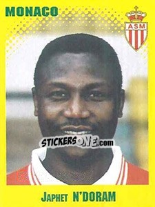 Sticker Japhet N'Doram - FOOT 1997-1998 n. 220 - Panini