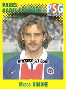 Sticker Marco Simone - FOOT 1997-1998 n. 276 - Panini