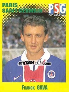 Sticker Franck Gava - FOOT 1997-1998 - Panini