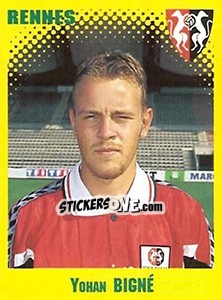 Sticker Yohan Bigne - FOOT 1997-1998 n. 304 - Panini