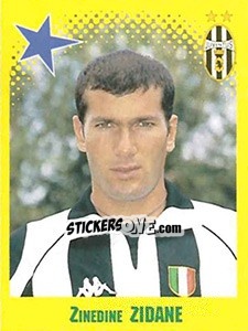 Sticker Zinedine Zidane - FOOT 1997-1998 n. 437 - Panini