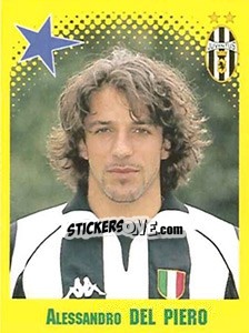 Sticker Alessandro Del Piero - FOOT 1997-1998 n. 438 - Panini
