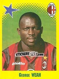 Sticker George Weah - FOOT 1997-1998 n. 444 - Panini