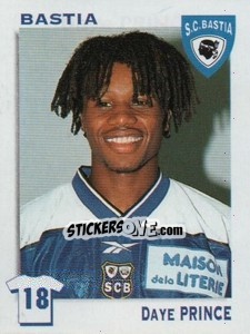 Sticker Daye Prince - FOOT 1999-2000 n. 41 - Panini