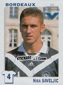 Sticker Nisa Saveljic - FOOT 1999-2000 n. 52 - Panini