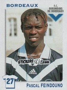 Sticker Pascal Feindouno - FOOT 1999-2000 n. 61 - Panini