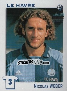 Sticker Nicolas Weber - FOOT 1999-2000 n. 74 - Panini