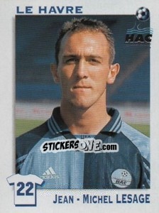 Sticker Jean-Michel Lesage - FOOT 1999-2000 n. 82 - Panini