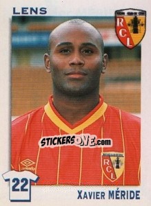 Sticker Xavier Meride - FOOT 1999-2000 n. 93 - Panini