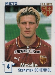Sticker Sebastien Schemmel - FOOT 1999-2000 n. 156 - Panini