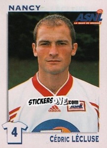 Sticker Cedric Lecluse - FOOT 1999-2000 n. 218 - Panini