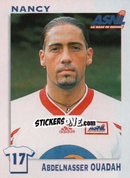 Sticker Abdelnasser Ouadah - FOOT 1999-2000 n. 225 - Panini