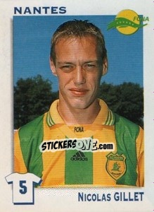 Sticker Nicolas Gillet - FOOT 1999-2000 n. 240 - Panini