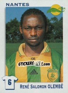 Figurina Rene Salomon Olembe - FOOT 1999-2000 - Panini