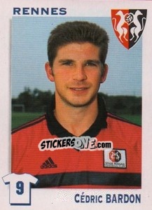 Sticker Cedric Bardon - FOOT 1999-2000 n. 293 - Panini