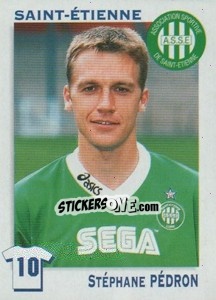 Sticker Stephane Pedron - FOOT 1999-2000 - Panini