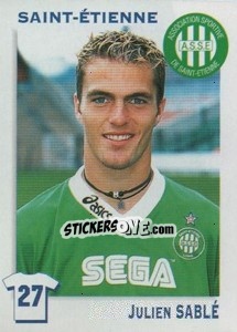 Sticker Julien Sable - FOOT 1999-2000 n. 309 - Panini