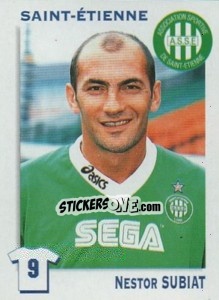 Sticker Nestor Subiat - FOOT 1999-2000 - Panini