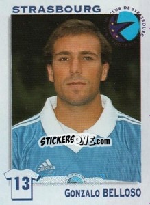 Figurina Gonzalo Belloso - FOOT 1999-2000 - Panini