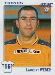 Sticker Laurent Weber - FOOT 1999-2000 - Panini