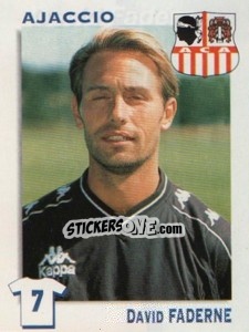 Sticker David Faderne (Ajaccio) - FOOT 1999-2000 - Panini