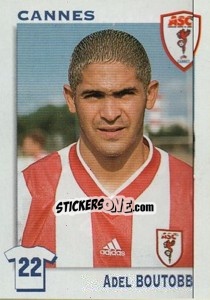 Sticker Adel Boutobba (Cannes) - FOOT 1999-2000 - Panini