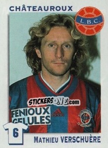 Sticker Mathieu Verschuere (Chateauroux) - FOOT 1999-2000 n. 447 - Panini
