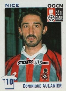 Cromo Dominique Aulanier (Nice) - FOOT 1999-2000 - Panini