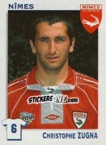 Sticker Christophe Zugna (Nimes) - FOOT 1999-2000 n. 464 - Panini