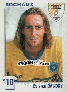 Sticker Olivier Baudry (Sochaux) - FOOT 1999-2000 n. 468 - Panini