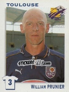 Sticker William Prunier (Toulouse) - FOOT 1999-2000 - Panini