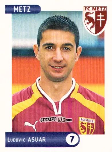 Sticker Ludovic Asuar - FOOT 2000-2001 n. 162 - Panini