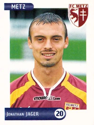 Cromo Jonathan Jager - FOOT 2000-2001 n. 171 - Panini