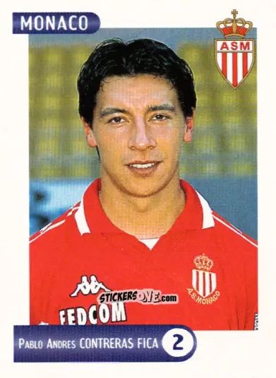Sticker Pablo Andes Contreras Fica - FOOT 2000-2001 n. 177 - Panini