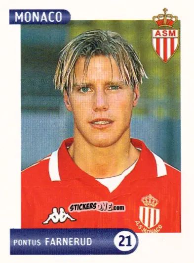Sticker Pontus Farnerud - FOOT 2000-2001 n. 184 - Panini